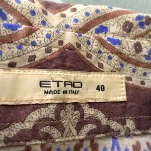 Lds ETRO Blouse. Button up